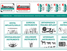 Tablet Screenshot of dentalinstrumentsco.com